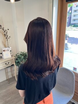 ロッカ(ROCCA) アプリコットオレンジナシフォンウェーブロング