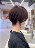 20代30代40代50代美髪ピンクブラウン切りっぱなしボブショート