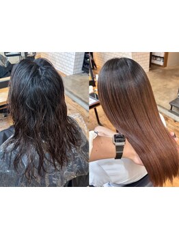 【上前津】こだわり抜いた薬剤と抜群の技術力で、まっすぐになりすぎない自然なストレートヘアを実現☆