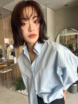 ミンクス ギンザ セントラル(MINX ginza central) 【MINX】くびれヘア＋くすみベージュハイライトカラー_銀座