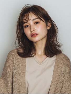 エン 稲毛(enn.) ミディアムヘア/暗めカラー/グランマッシュ/稲毛駅