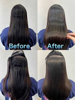 エヌポータル(N portal)の写真/【髪質改善縮毛矯正取扱店】髪質に合わせた縮毛矯正をご提案。手触り最高の艶髪を是非♪〔大分/縮毛矯正〕