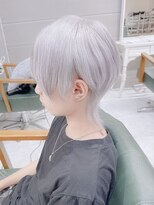 デイズ(days)&nbsp;シースルーミディアムウルフホワイトシルバーアッシュ韓国