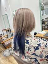 Men's hair salon CLEL【クレル】メンズカット/メンズパーマ/眉毛【3/6開店(予定)】 メンズクラゲウルフ×グレージュ&ブルー