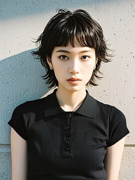 エイチ ウルフカット 大阪梅田(811) フェイスフレーミングルーツカラーネオウルフ天使の羽バングボブ