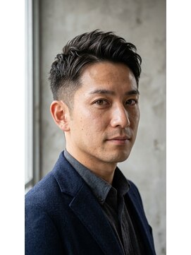 アッシュ 桜木町店(Ash) 横浜桜木町メンズカット/大人アップバング/ビジネスショート