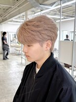 ファンド 千葉(fand) フェザーショート/ミルクティーカラー/メンズカット/千葉駅