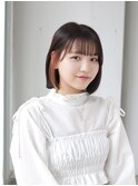 ボブ×インナーカラー