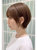 髪質改善縮毛矯正ハイライトショートカット30代40代