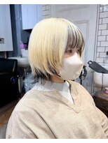 hyon myon/RISEbyREVO 綾瀬店【ヒョンミョン】&nbsp;ハッシュカット/デザインカラー/グレージュ[綾瀬駅/韓国ヘア]