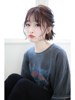 ラフィス ヘアー コパン 小倉店(La fith hair copain) 【Lafith】ねじりアレンジ×切りっぱなしボブ