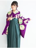 卒業式の袴スタイルと編み込みダウンヘアアレンジ♪