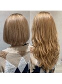 ボブから憧れのロングヘアに