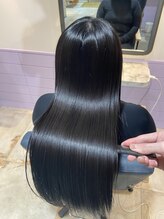 ネオリーブエクラ 上野御徒町店(Neolive eclat) 髪質改善プレミアム　　ショコラベージュ黒髪[上野御徒町]