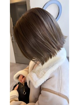 ジーナ セントラル銀座(Zina) くびれヘア＊メルティーカラー＊くすみブルー【Zina CENTRAL】