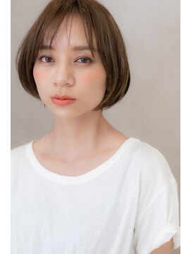 モッズヘア 越谷(mod's hair) シースルーバングxナチュラルアッシュミニボブY越谷20代30代40代