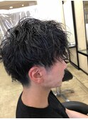 ツーブロック、スパイラル。