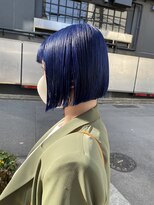 サロンドミルク 原宿(salon de MiLK)&nbsp;ミニボブ/ブルー/ハイトーン/原宿