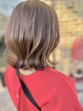 デイズヘアー アネックス店 くびれボブ&透明感グレージュ