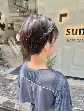 スミ(sumi) ショートヘアセット×銀箔