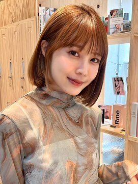 ラフ フロム ガーデン(Laf from GARDEN) ココアベージュ/小顔/ボブ/縮毛矯正/前髪カット