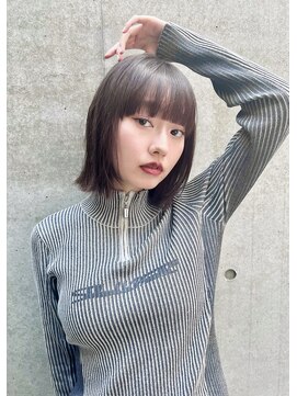 ノースイースト 登戸店(northeast) 【向ヶ丘遊園】ミニボブ/ショートボブ/ラベンダーグレージュ