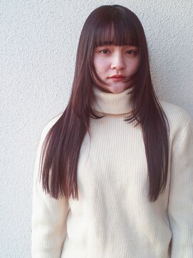 レジュアル(RESSUAL) 切りっぱなしボブエアリーロング美髪ピンクブラウン