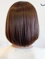 レポヘアー(Repos hair)&nbsp;20代30代髪質改善カラー小顔艶感ミディココアブラウン透明感