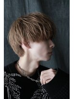 ラクーントウキョウ(RACCOON.TOKYO)&nbsp;ミディアム マッシュ 2way ミニウルフ カラー メンズショート