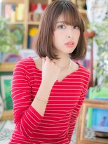 カバーヘア イヴ 戸頭店(COVER HAIR EVE)&nbsp;大人かわいい斜めバング前下がりロングボブc4戸頭20代30代40代