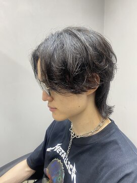 エトラ 渋谷店(etora) センターパートウルフ/ニュアンスパーマ