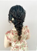 編み下ろし　ラプンツェル風