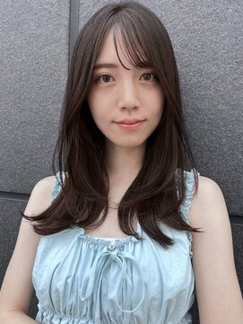 ガーデン 銀座(GARDEN) ボブ　レイヤーカット　ウェットヘア　オリーブベージュ