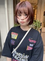 ルアウ レコーズ(LUAU records)&nbsp;【LUAU records/arisa】丸みボブ×秋色カラー