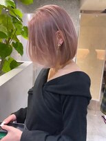 リムレスバイサンク 万代 新潟駅(LIMLESS by cinq)&nbsp;ミルクティーベージュレイヤーインナーカラーグレージュカラー