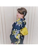 浴衣着付けとヘアセット