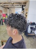 ツイストスパイラルツイストパーマメンズパーマショート