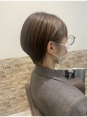 30代40代50代/大人ナチュラル/大人ショート/グレージュカラー