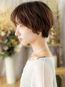カバーヘア ブリス 上尾西口店(COVER HAIR bliss) くせ毛風マッシュパーマ小顔ショートウルフa上尾20代30代40代