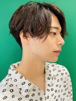 インセプション 銀座(INCEPTION) センターパート/スペインカールニュアンスパーマ/ダークアッシュ