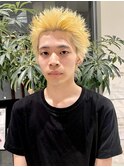 スパイキーショート/ベリーショート/金髪/ツンツンヘア