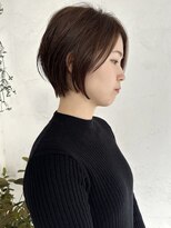 トレヘアー 京都 烏丸(tRe hair)&nbsp;ショートボブ　ナチュラルアッシュ