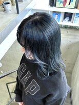 ヘアー アイス 御器所本店(HAIR ICI) 10代20代30代大人可愛い韓国風ブルーブラック色白艶カラー