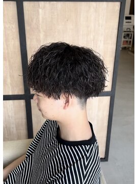 メンズギフト(men's GIFT) 刈り上げツーブロックツイストスパイラルパーマメンズマッシュ