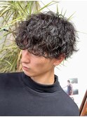 波巻きパーマ