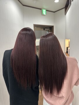フロレゾンヘアデザインエクステ(floraison hair design exte) レッドブラウン× プルエクステ