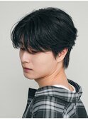 銀座ニュアンスパーマミディアムセンターパートツイストパーマ