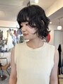 ナウアズ(now as.) 顔まわりカット、パーマでくせ毛さんも扱いやすくかわいく♪