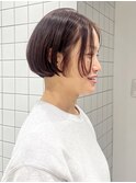 大人ボブ/チョコレートブラウン/ショート/ショートボブ［銀座］