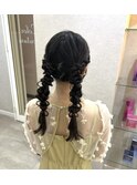 黒髪/暗めカラー/オリーブグレー/小顔ヘア